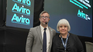 Federico Furiase, next to the head of Avira Irene Capusselli Federico Furiase, next to the head of Avira Irene Capusselli