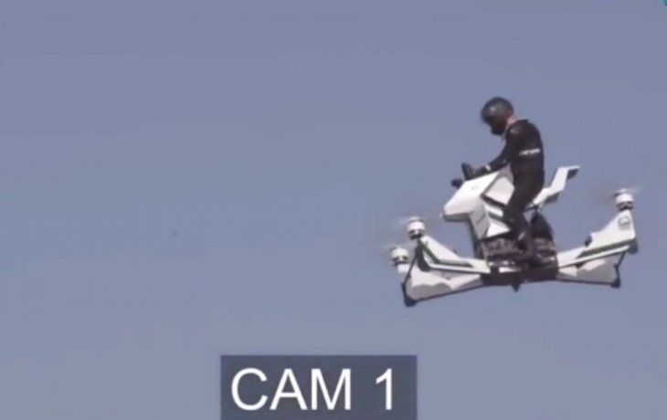 Accidente con suerte: cayó con su aeromoto desde 30 metros pero resultó ileso