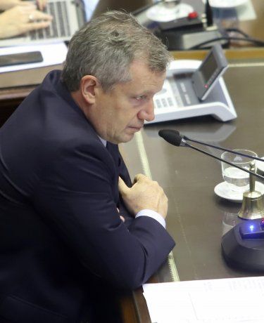 La emoción de Monzó, al momento de su homenaje. 