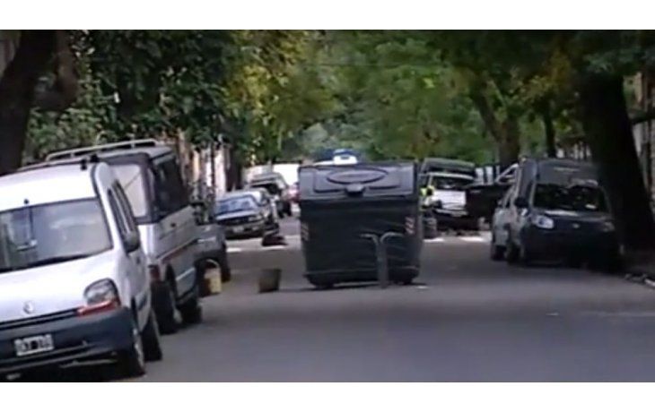 El lugar del tiroteo (captura de C5N)