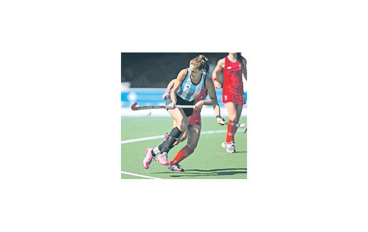 Luciana Aymar en los Juegos Panamericanos. Fue la última vez que jugó para Las Leonas, pero ahora vuelve para la Champions Trophy.