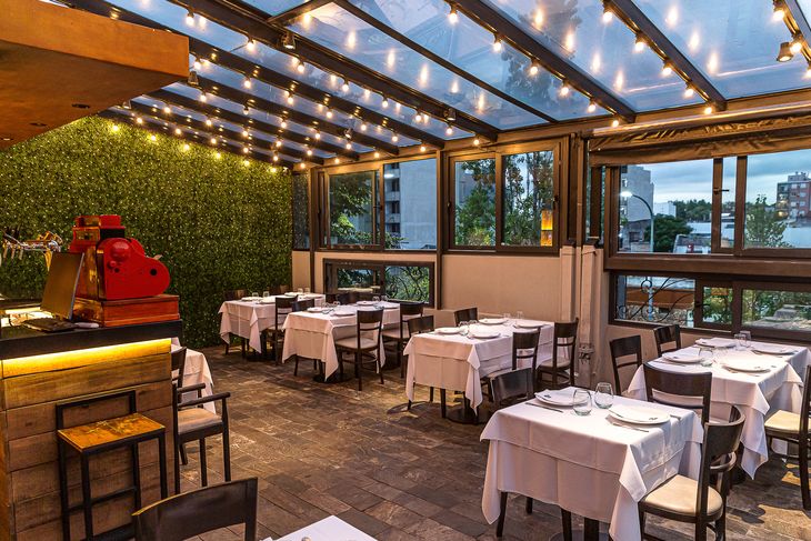 The grill is located in an old French -style house, in the liniers neighborhood.