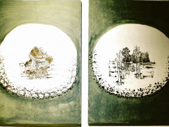 En un bosque de la China. Occidente estuvo siempre atravesado por la cultura oriental, señala la artista.