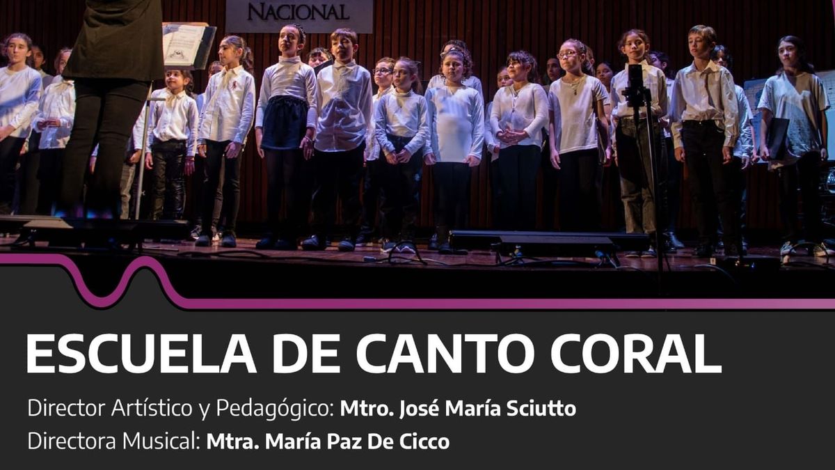 Concert of the Choral Singing School Program, at the Kirchner Cultural Center