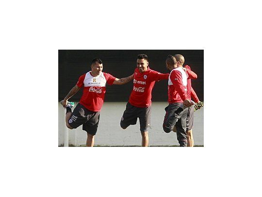 Chile hizo movimientos leves y tuvo la tarde libre