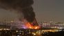 Crocus City Hall set on fire after the shooting and explosion. Crocus City Hall set on fire after the shooting and explosion.