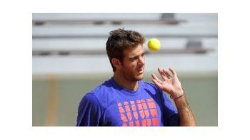Delpo empezó a pelotear sobre el polvo de ladrillo parisino.