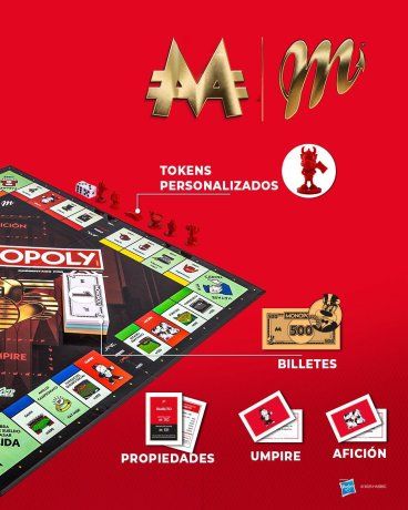 El juego de mesa está conformado por los elementos característicos de un juego habitual de la marca, con la adición de los detalles del equipo, incluso en la caja. El juego de mesa está conformado por los elementos característicos de un juego habitual de la marca, con la adición de los detalles del equipo, incluso en la caja.
