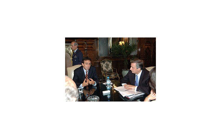 Renión entre el Presidente y el director de Danone S.A.