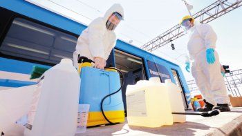 covid: prueban producto para disminuir impacto en el transporte publico