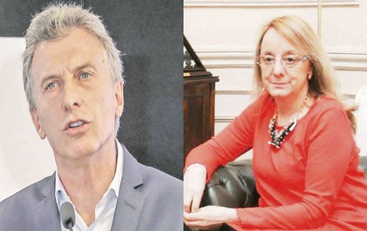 Mauricio Macri y Alicia Kirchner.
