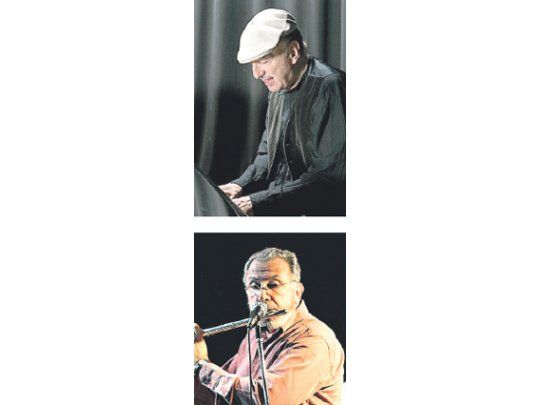 Ángel Sucheras (arriba) y Jorge Cutello actuaron en «Clásica y Moderna».