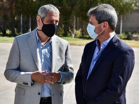 Jorge Ferraresi y Sergio Uñac.