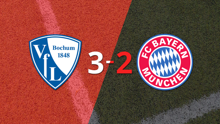 Triunfo 3-2 de Bochum frente a Bayern Múnich
