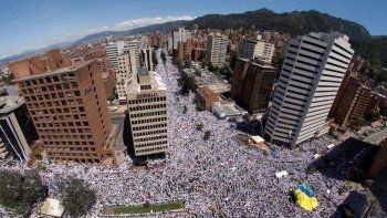 Multitudinaria marcha en Colombia contra el Gobierno de Duque.&nbsp;