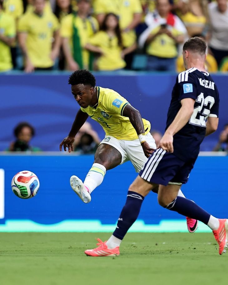 Vinícius Júnior sumó su quinto gol en mundiales y el cuarto en esta edición. Vinícius Júnior sumó su quinto gol en mundiales y el cuarto en esta edición.