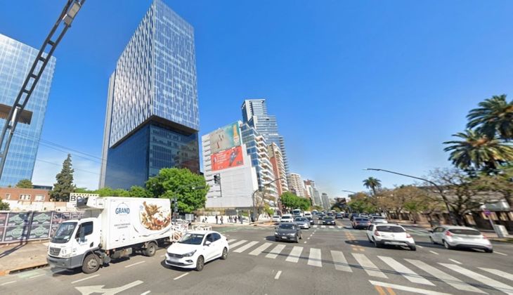 Vista de Avenida del Libertador a la altura de Manuela Pedraza en Núñez. La zona norte porteña fue la que más se potenció en los últimos 10 años en el ámbito de los alquileres corporativos