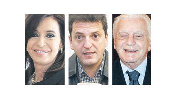 Cristina de Kirchner, Sergio Massa, Antonio Cafiero