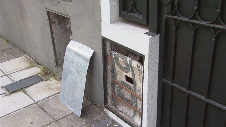 Los medidores de gas vandalizados por los delincuentes Los medidores de gas vandalizados por los delincuentes