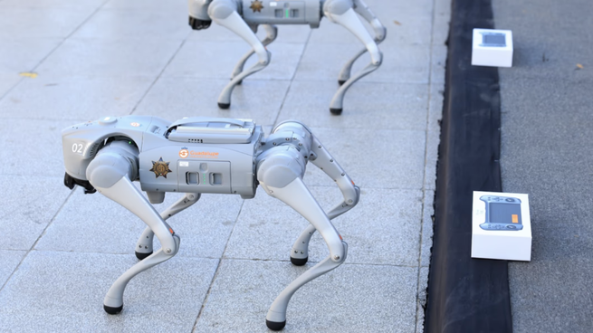 Guadalupe, en Monterrey, incorporó perros robot tácticos para reforzar la seguridad de cara al Mundial 2026.