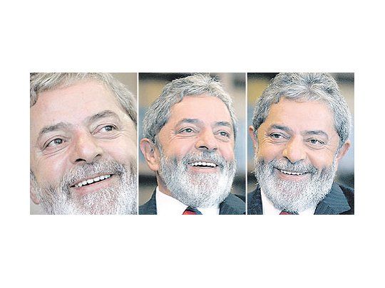 Lula daSilva, segúnse lo vioayer endistintosmomentosde un actocelebradoen Brasilia.Los sondeospara eldomingo ledevolvierontodo eloptimismo.