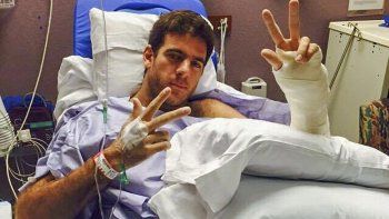 Un resbalón que aumentó la fatídica lista de lesiones de Del Potro