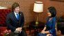 Javier Milei compartió una bilateral junto a Kaiko Fujimori.