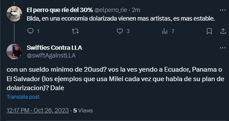 Las respuestas de la cuenta de fanáticas de Taylor Swift. Las respuestas de la cuenta de fanáticas de Taylor Swift.