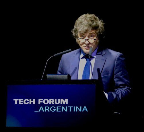 Javier Milei durante el evento de Tech Forum realizado en octubre de 2024. Javier Milei durante el evento de Tech Forum realizado en octubre de 2024.