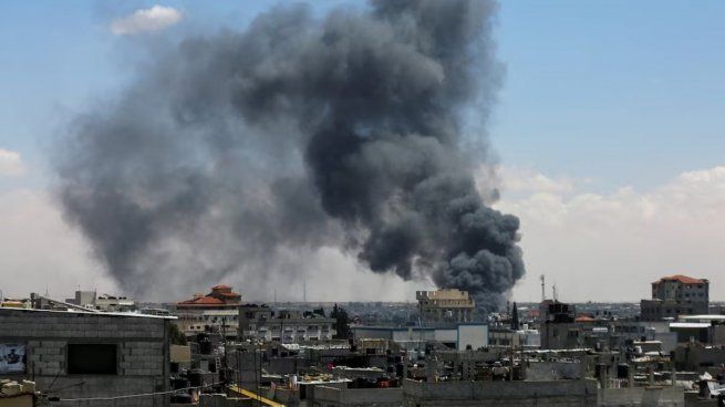 Franja de Gaza vista desde el sur de Israel