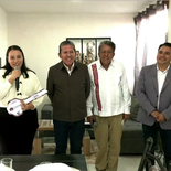 Entrega de viviendas de la Conavi en Zacatecas.