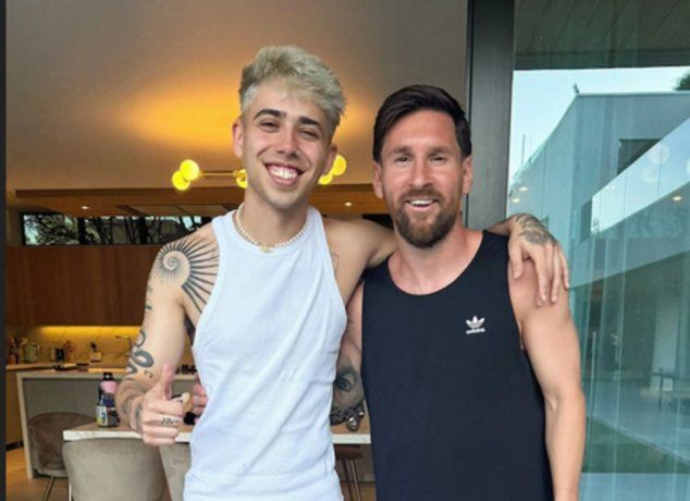 Luck Ra junto a Lionel Messi en Rosario.