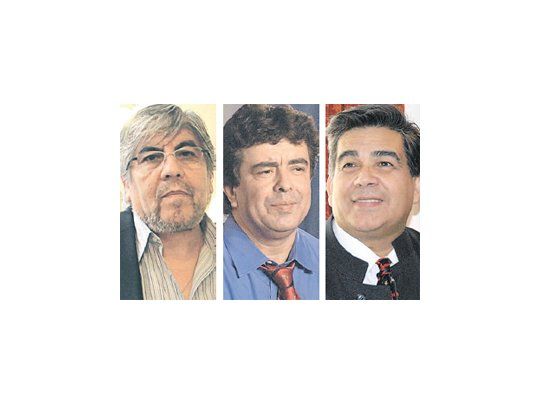Hugo Moyano, Fernando Espinoza, Mario Ishii