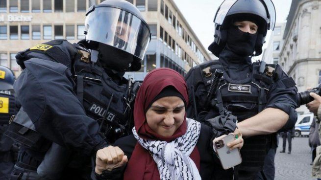 Las últimas movilizaciones pro palestina fueron reprimidas en Alemania.