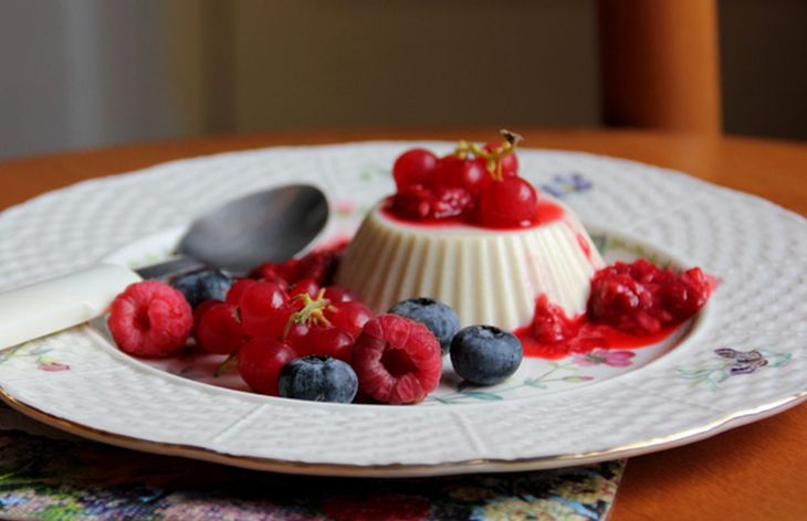 Panna cotta.