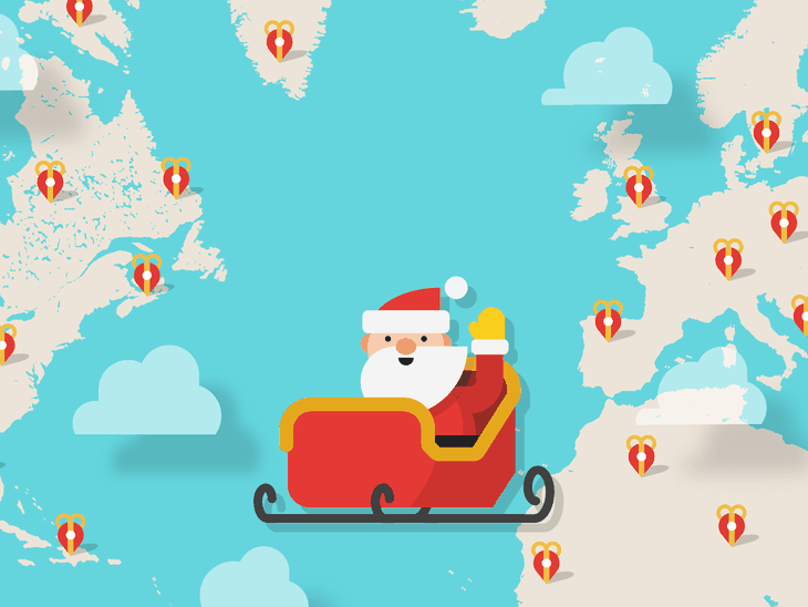 Papá Noel en camino: ¿Cómo seguir el recorrido del trineo?