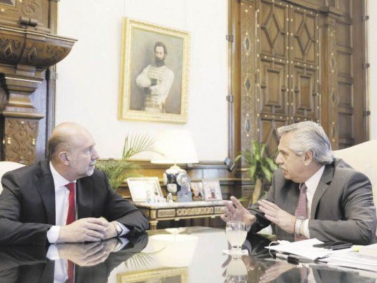 Omar Perotti y Alberto Fernández analizarán hoy en Casa Rosada el avance de la ola de delitos en Santa Fe. También estará el intendente de Rosario, Pablo Javkin.