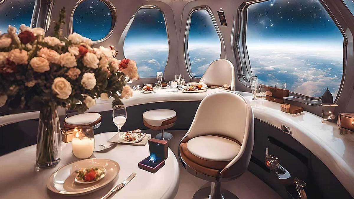 Marriage agency offers a floating dinner in the stratosphere to propose: how much does the trip cost?