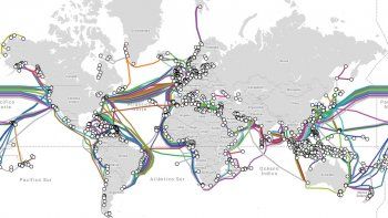 Así se ve el cableado submarino del mundo.