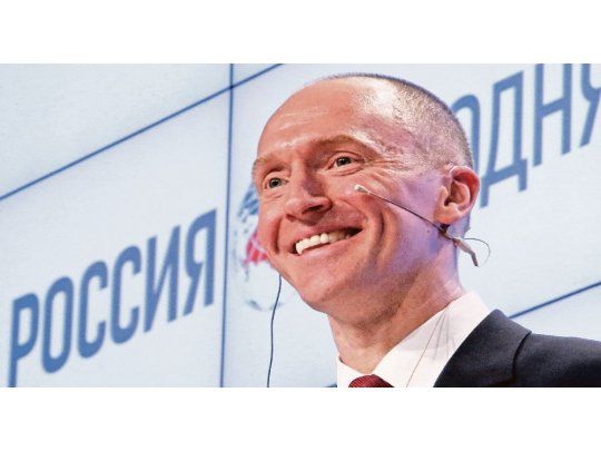 EN FOCO. Carter Page, asesor en política exterior del equipo de Trump durante la campaña de 2016, se sumó a la lista de colaboradores que mantuvo contactos ilegales con representantes rusos.