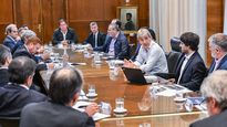 El ministro Caputo junto a los líderes del consumo masivo.