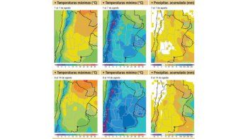 Se esperan lluvias sobre el noreste del área agrícola