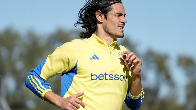 Edinson Cavani entrenó diferenciado durante toda la semana en Boca y está en duda para visitar a Newells el próximo sábado, en un partido clave por la Copa de la Liga Profesional.