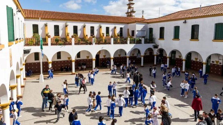 El Colegio Agustiniano en San Martín, donde asiste el menor.