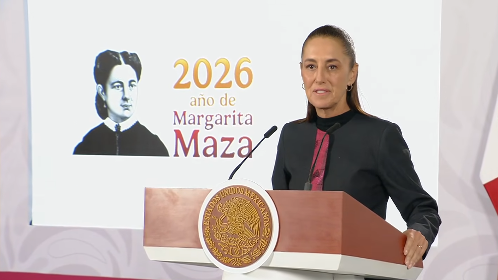 Claudia Sheinbaum en la Mañanera de este martes.