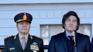 El presidente Javier Milei junto a Carlos Presti. El presidente Javier Milei junto a Carlos Presti.