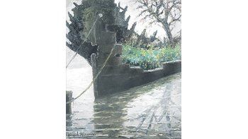 ámbito.com | «Reencarnación», uno de los diez óleos de Quinquela Martínhallados en estado crítico, restaurados por el equipo del InstitutoUniversitario Nacional de Arte y ahora exhibidos en laDaniel Maman, la galería que financió el proyecto.