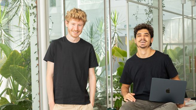 Gerónimo Maspero y Nicolás Benenzon, fundadores de la startup Humand.