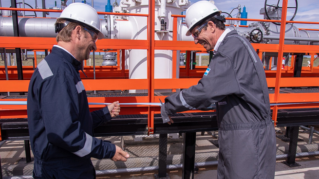 Bahía Blanca. La inauguración se realizó en la Unidad Autónoma de Medición (UAM) de Oldelval, donde participaron autoridades de ambas compañías y representantes del puerto y el municipio.&nbsp;