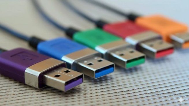 para qué sirven y qué significan los distintos colores de los USB.
